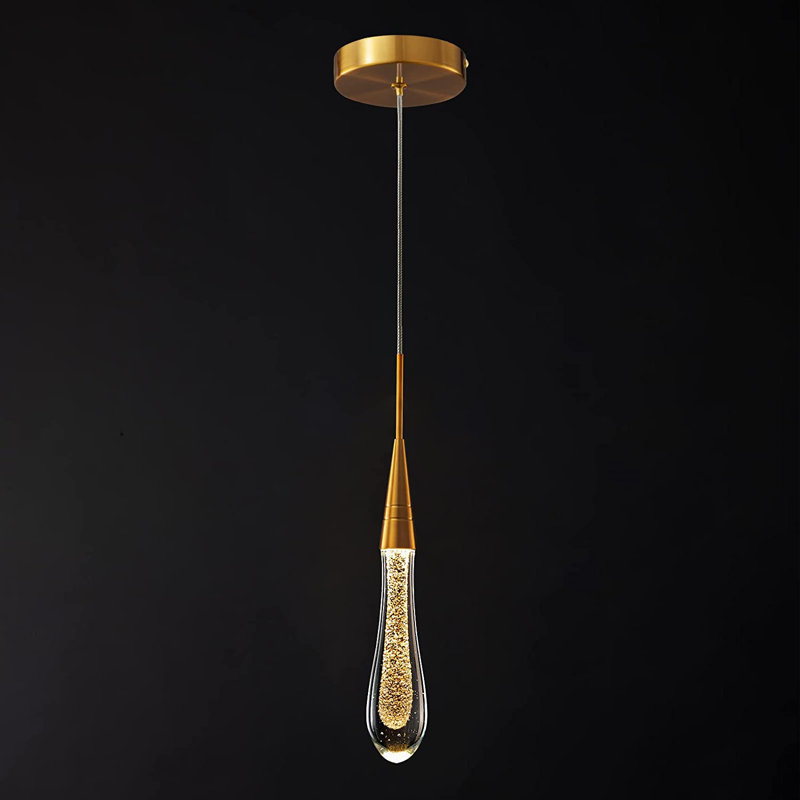 Valleystone 1 - Light teardrop shape Single LED Chandelier