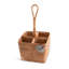Orchid Hand Woven Wicker Rattan Flatware Caddy