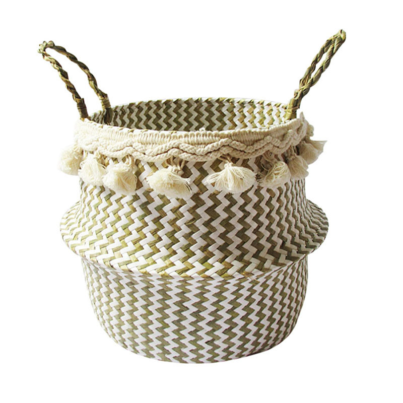 Panier à linge en osier, H 7,87 po x l 8,66 po x P 8,66 po