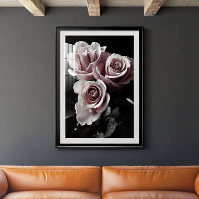 Rose Noir I - Photographie de cadre photo sur toile