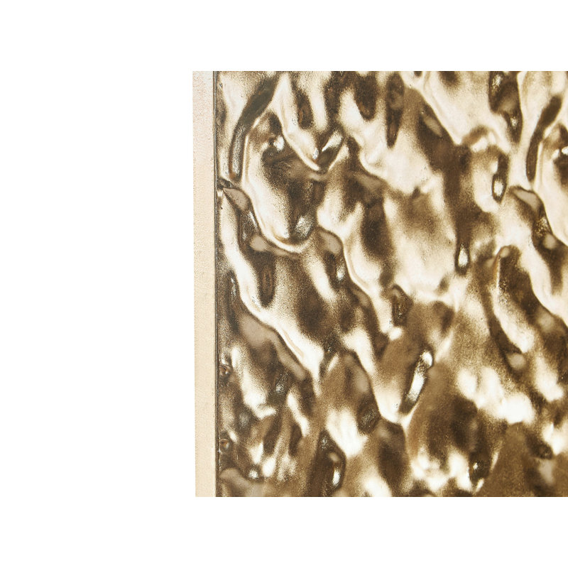 COIMBRA Handmade Abstract Wall Decor on Iron, Gold