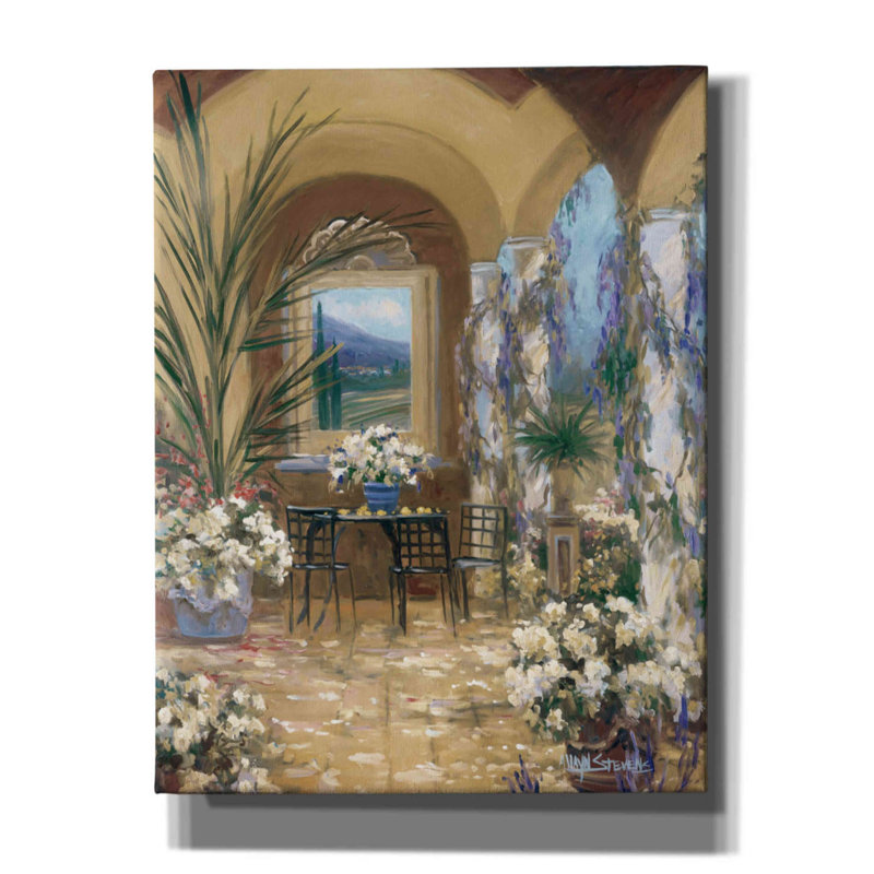 «The Veranda 1» par Allayn Stevens, art mural sur toile, H 34 po x l 26 po x P 1,5 po