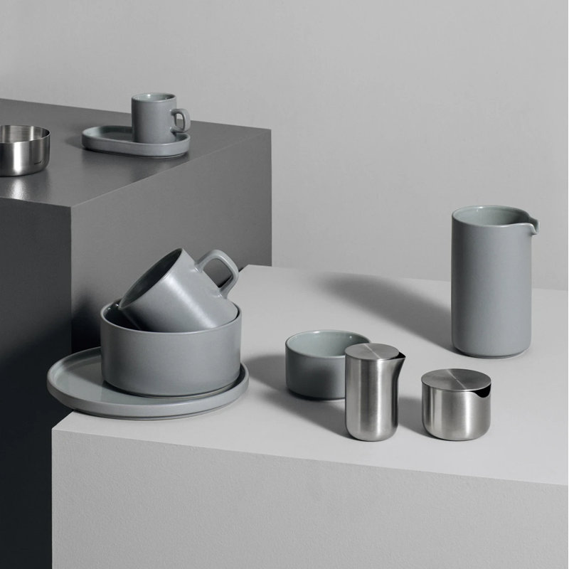 Pilar Cereal Bowl, Gray