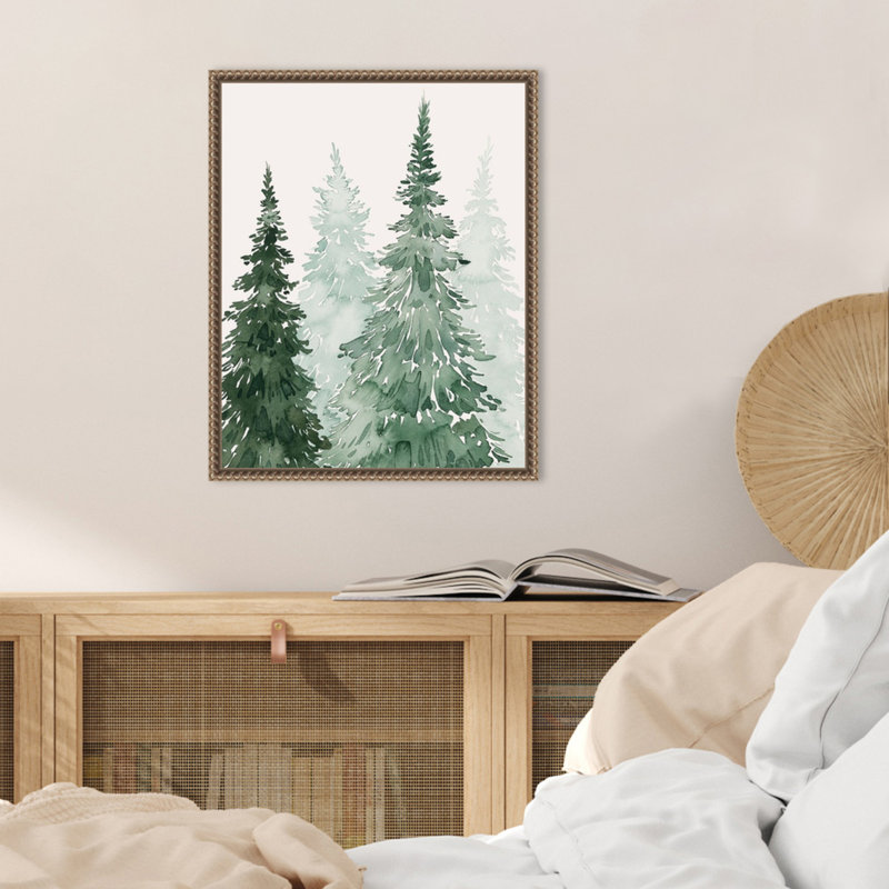 «Winter Washed Coppice II» par Grace Popp, reproduction d'art sur toile encadrée, H 20 po x l 16 po