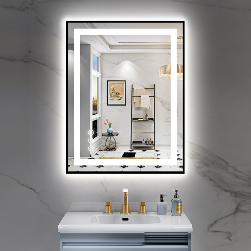 Miroir de salle de bain Matte, 28 po x 20 po, Rectangulaire