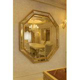 Octagon Solid And Engineered Wood Mirror