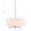 Lustre tambour 5 lumières blanc