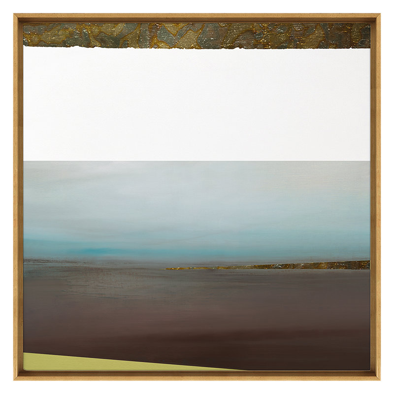 One With All Print by Lesley Frenz, Gold, 50" H x 50" W x 2" D