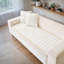 Housse pour canapé Fuzzy Dog - Housse antidérapante lavable avec garniture blanche unique pour 2 ou 3 canapés - Housse de canapé pour animaux de compagnie-1582722498-1582722499