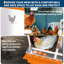 Boîte de nidification en métal à 8 compartiments avec pattes (orange)-383238691