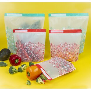 Bag Tek 1 Quart Freezer Zip Bags, 1000 Disposable Zipper Pouch Bags - Double Zipper, Greaseproof, Clear Plastic Freezer Bags, with Write-On-Label, for