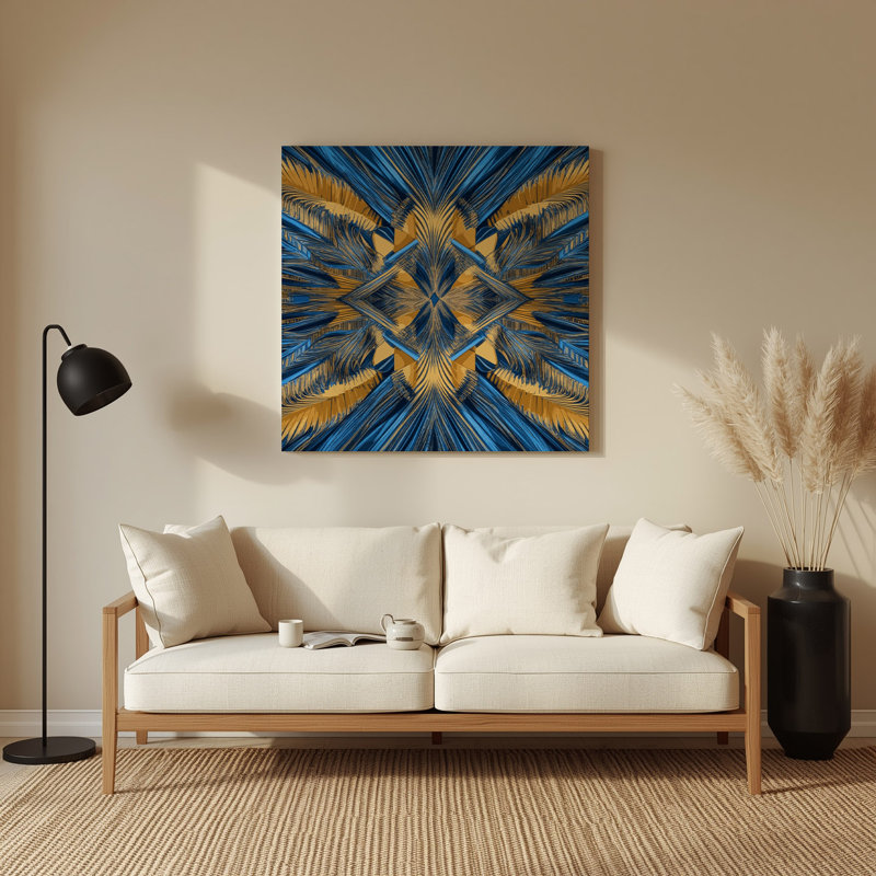 Art mural gris op Op 75, H 144 po x l 144 po x P 0,05 po