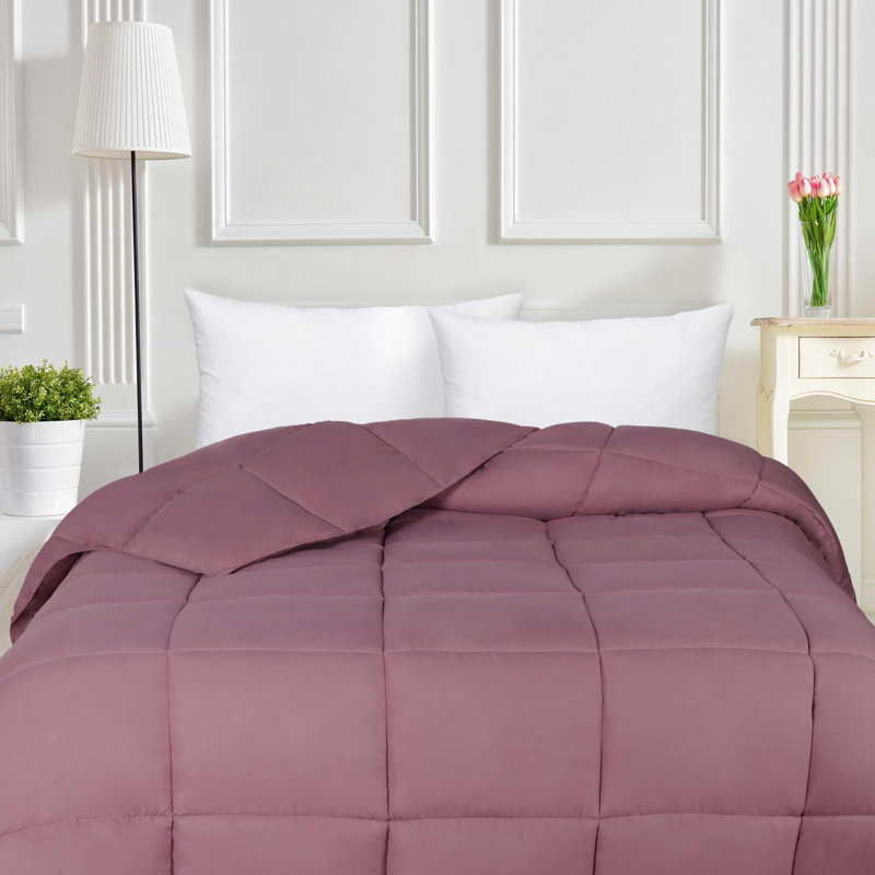 Édredon en duvet synthétique toutes saisons Grand Down - moelleux et hypoallergénique, Édredon simple, Marine