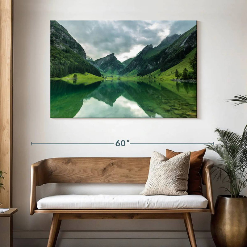 Alvord Seealpsee Mountain Reflections, H 32 po x l 48 po