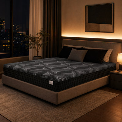 Kittleson 11" Copper Cooling Hybrid Mattress with Moisture-Wicking Fabric, Copper Memory Foam, 740 Individually Wrapped Coils, Pressure Relief & Motion Isolation, GREENGUARD Gold Certified