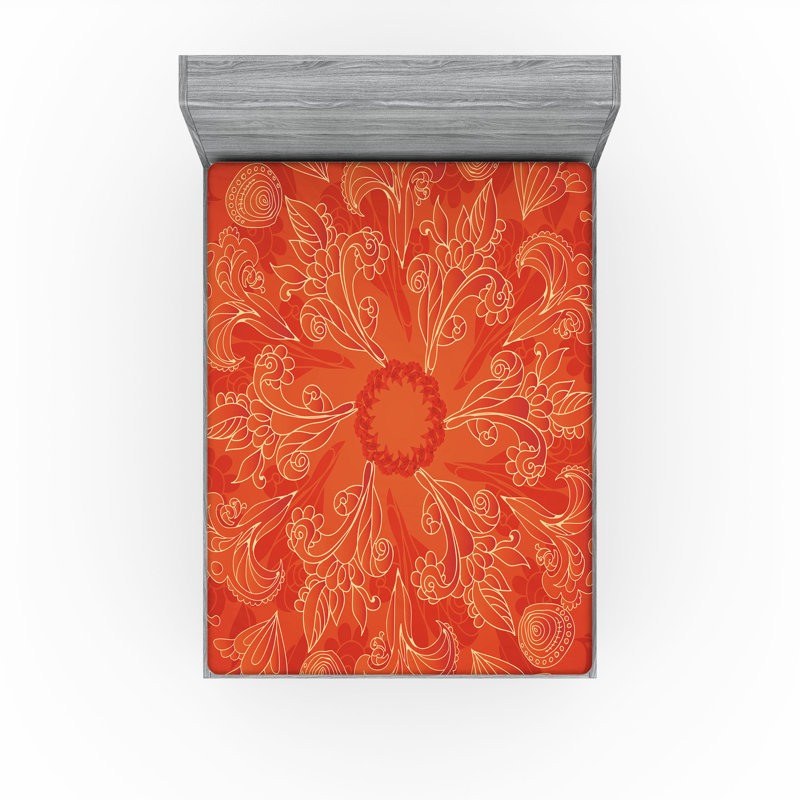 Ensemble de 2 draps-housse Ambesonne Mandala, Ensemble de draps pour taille de lit double