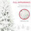 Arbre 1000 branches, 6 pi de hauteur, ouverture automatique, base en acier, blanc, décoration de bureau à domicile