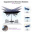 Cantilever Patio Umbrella Outdoor Aluminum Offset Square Umbrella with 3 Years Fade Resistance Recycled Fabric and 360-degree Rotation-22393227-22393228-22393229