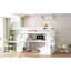 Lit mezzanine avec bureau, tablettes, 2 tiroirs spacieux et escalier de rangement pratique et sécuritaire - Blanc