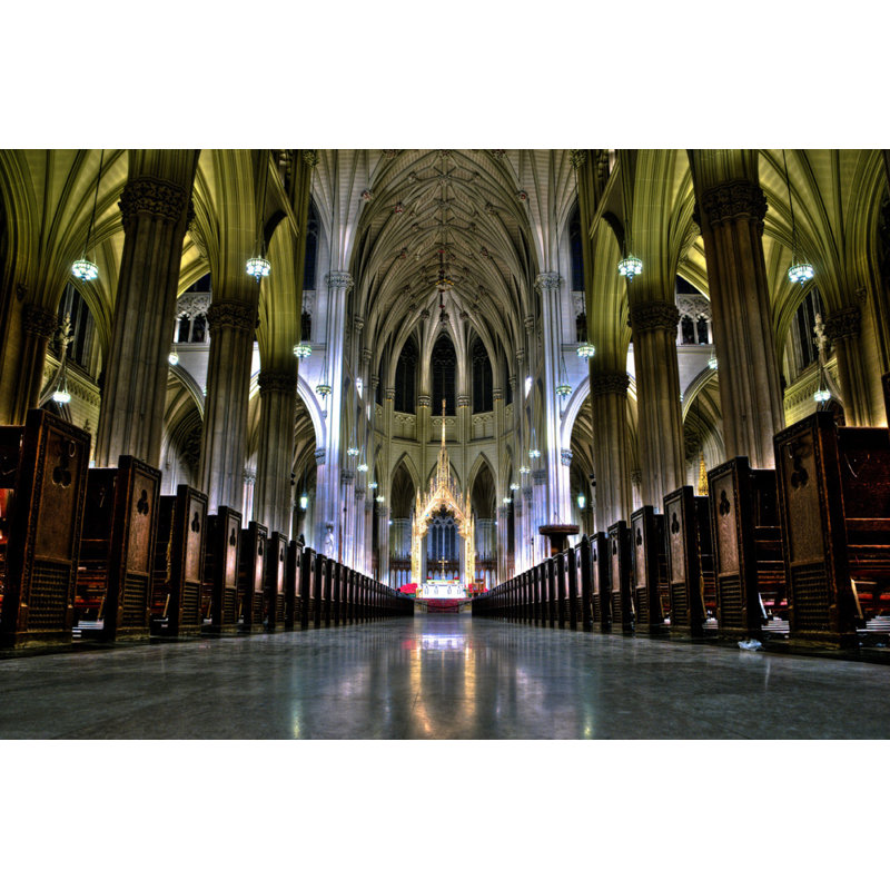 Cathédrale Saint-Patrick de New York, H 32 po x l 48 po