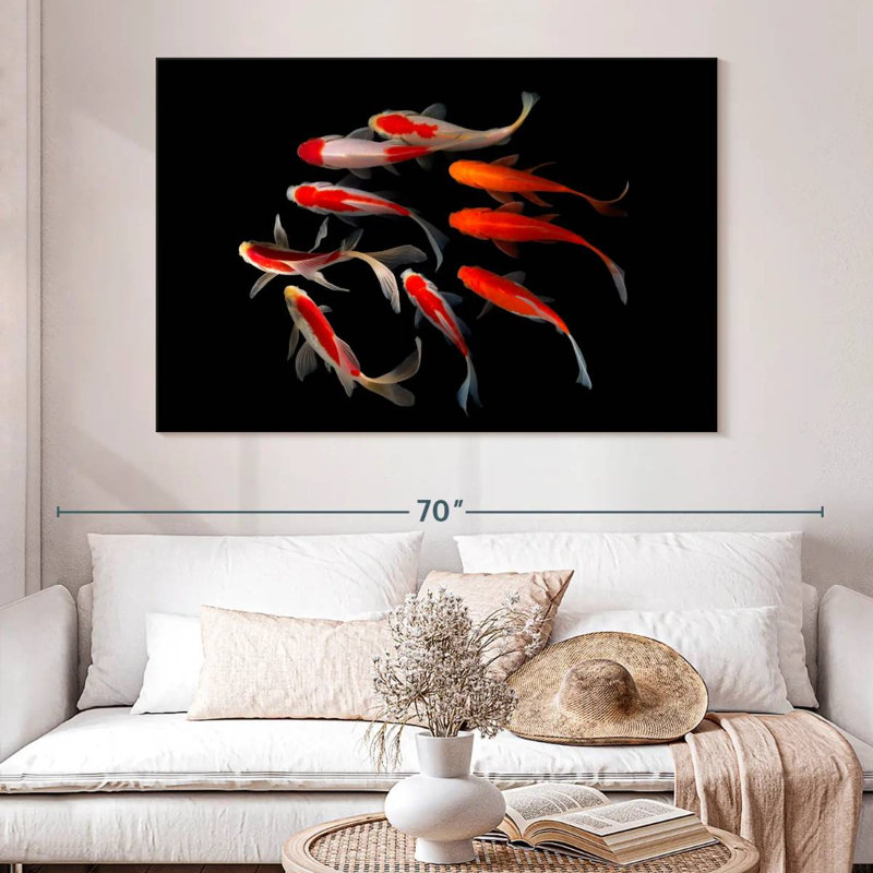 Crowle Huddling Koi Fish, 34" H x 51" W