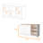 Kitchen Island In White And Ash For Efficient Organization Cart With Enclosed Storage Organized Use