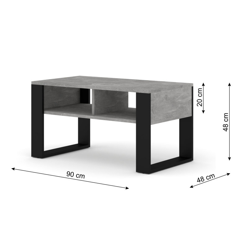 Nuallan Sled Coffee Table with Storage