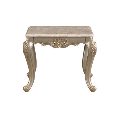 Monarch End Table in Champagne