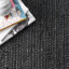 Tapis noir en jute touffeté à la main Bernyce-1989278724