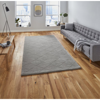 Lamare area rug Hand Tufted Rectangle Grey