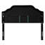 Grande tête de lit contemporaine et tête de lit double - Velours noir avec coutures à losanges et bordure cloutée attrayante, assemblage requis, détails modernes magnifiques, requis