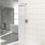 Robinet de douche, nickel brossé - pomme de pluie de 10 po, valve, fixation murale, installation facile et robinet de pluie de 10 po Glisten, propreté
