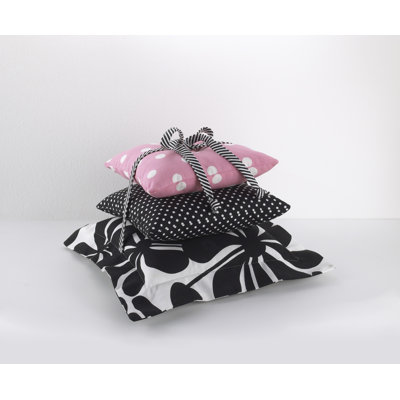 Girly Square Cotton Pillow Cover and Insert