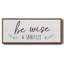Be Be Wise & Sanitize - Toile encadrée-110631928