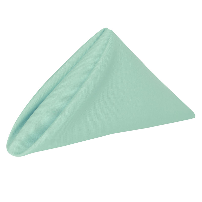 Polyester Square Napkin, Mint, 17" x 17"