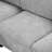U-Shaped Sectional With Movable & Stable Build, Grey - Dependable Furniture 90" Couch Convenient Charging Feature, User--448285925