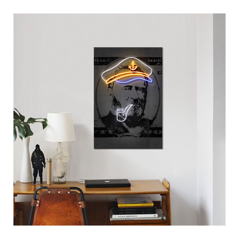 « grant », reproduction d’impression sur toile, H 26 po x l 18 po x P 1,5 po, Toile avec cadre noir, Pas de tapis