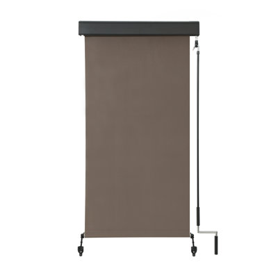 Outdoor Semi Sheer Roll-Up Shade