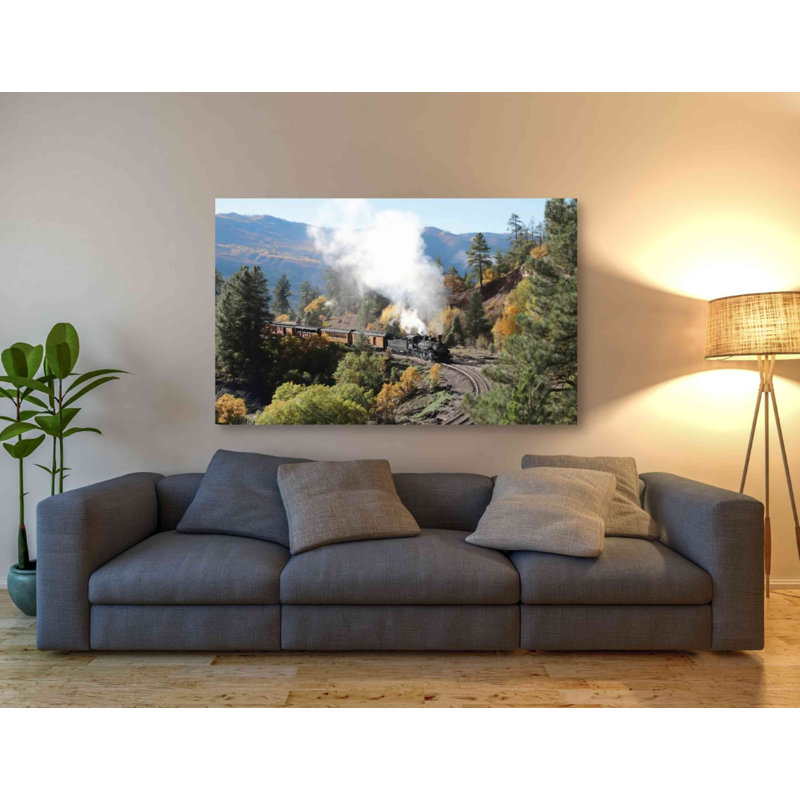 «Durango Silverton Train IV» par Lori Deiter, art mural sur toile, H 40 po x l 60 po x 1,5 po