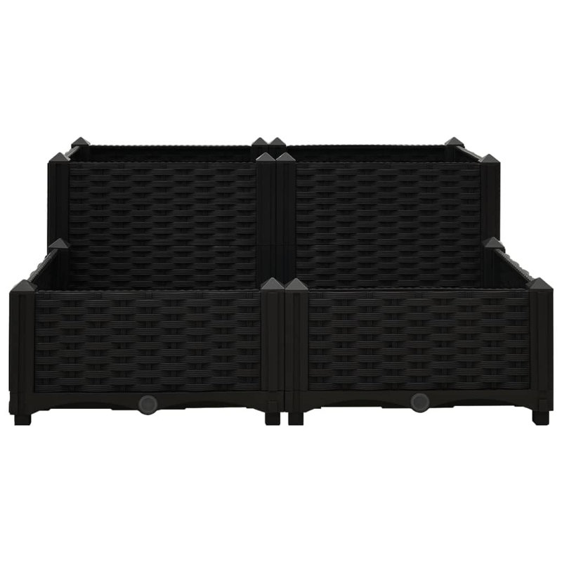 Rulo Raised Garden Bed, Black