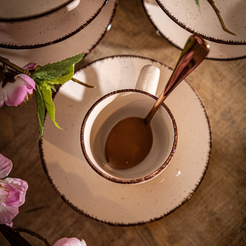 Garrow Stoneware Espresso Cup and Saucer