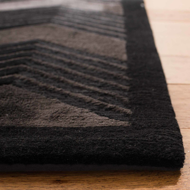 Ralph Lauren Monroe Chevron Wool, Viscose Chevron Rug, Rectangle 6' x 9'