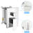 Wall Mounted Dual Shower - Finish, With Rainfall And Handheld Showers For Customizable Bath Square Head , 1.8 Gpm Flow Easy Installation Mount