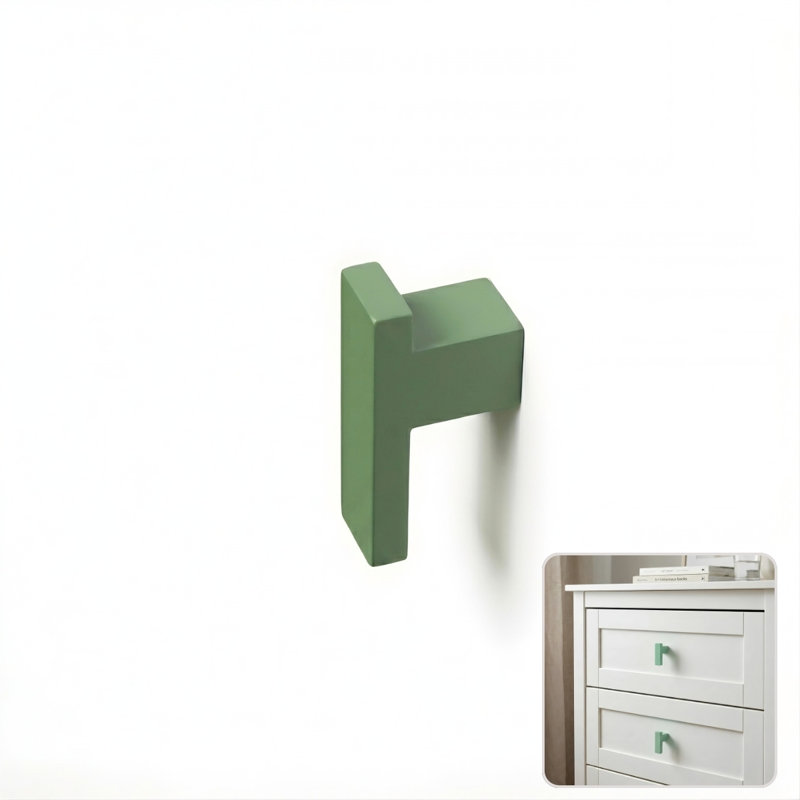 2" Length Bar Knob, Olive (Green)