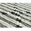 Tapis noir en laine tissé à la main à motif géométrique Dom-2112531424