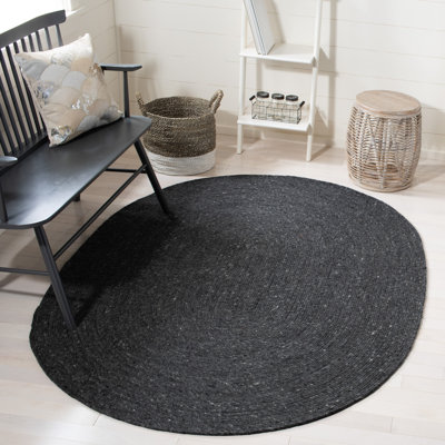 Coleman Hand Woven Wool / Cotton Solid Color Rug