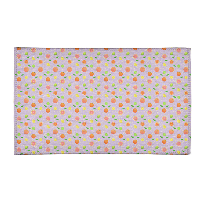 Tapis de fruits mauves agrumes, Rectangle 2 pi x 3 pi