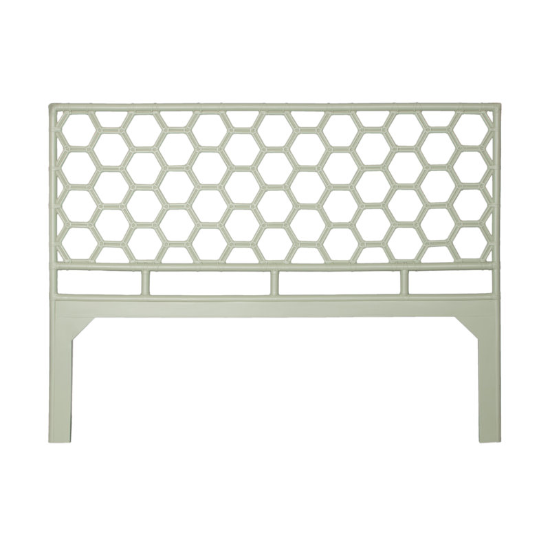 Honeycomb Standard Bed, King, Celery Green