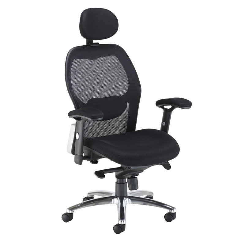 Polyester Blend Office Chair with Headrest