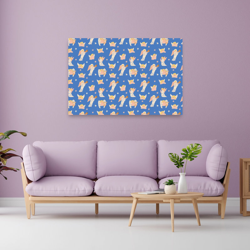 «Christmaspatternno40 Peaceful Serene Abstract Landscape Nature», reproduction d'art murale, 40" H x 60" W